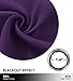 NICETOWN Energy Saving Blackout Darkening Drape, Triple Weave Home Decoration Thermal Insulated Solid Ring Top Blackout Curtain/Drape for Bedroom(1 Panel, 42 x 84 inch, Royal Purple)