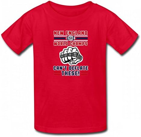 MVNTOO Can't Deflate These Football Sports Cool Tshirt Cotton Tops Authentic Kid Tee Red