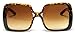 Womens Sunglasses Huge Oversized Square Brown Tortoise Frame