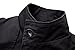 wantdo Men's Cotton Jacket Classic Military Stand Collar Chore Coat Black Small