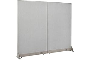 GOF Freestanding Office Partition, Large Fabric Room Divider Panel, 72" W x 72" H