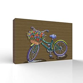 Wall26-Canvas Wall Art-Bicycle-Giclee Painting Wall Bedroom Living House Decoration Home Art - 12x18 inches