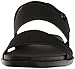 ALDO Men's Antoniel Flat Sandal, Black Leather, 11 D US