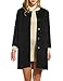 Meaneor Women 3/4 Long Sleeve Coat Wool Blended Slim Outerwear Winter Overcoat