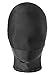 JustinCostume Lycra Spandex Full Cover Zentai Hood Mask, Black