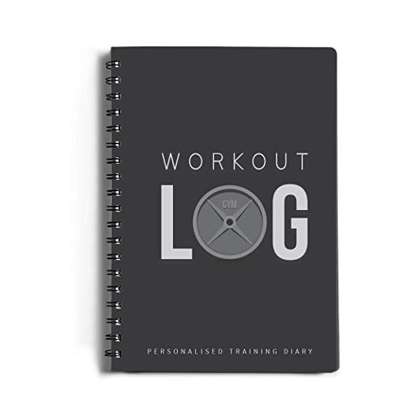 Workout Log Gym - XL A5 Gym, Fitness, and Training Diary - Set Goals, Track 100 Workouts and Record Progress