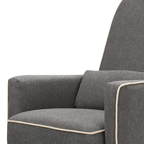DaVinci Olive Upholstered Swivel Glider with Bonus Ottoman in