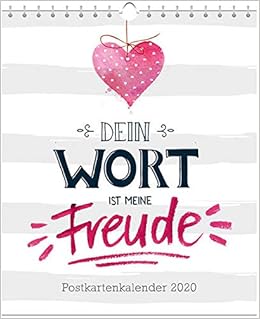 Dein Wort 2020 Postkartenkalender Ist Meine Freude Amazon De Bucher