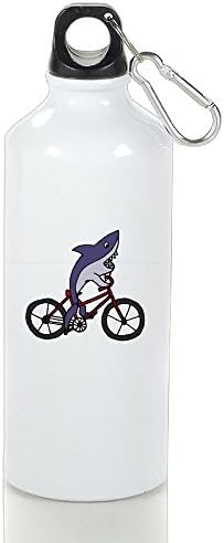 NO2XG Shark Riding Bicycle Beach Thermos,Stainless PC BOTTLE,Portable Outside Traveling Teacup