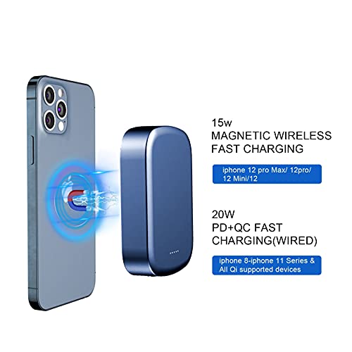 Koomdigi Wireless Portable Charger,10000mAh 15W Fast USB C