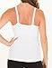 Caramel Cantina 3 Pack Women's Nursing Cami Built in Bra (X-Large, Black/Wh/Char)