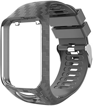 Chiccc Replacement Silicone Band Strap for Tomtom Adventurer / Golfer2/Runner 3 Watch (E)