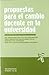 Propuestas para el cambio docente en la Universidad