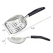 SNUGENS Cat Litter Scoop, Aluminum Alloy Sifter, Deep Shovel Poop Sifting with Long Handle, Kitten Pooper Lifter Works with All Type of Cat Litter, Metal Kitty Litter Scooper for Litter Box
