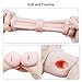 Masturbation Cup, Double-end Realistic Vagina Anal Pocket Masturbator for Men