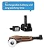 Shoe Polisher, Cordless Power Scrubber with Rechargeable Battery Sponge Pad, Brush, Shine Kit for Leather Cleaning, Oiling and Polishing