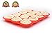Silicone Muffin Pan / Tin Cupcake Mold by Daisy's Dream - 12 Cup Silicone Pan / Baking Tray - Easy To Use - Simple To Clean, Red Bakeware