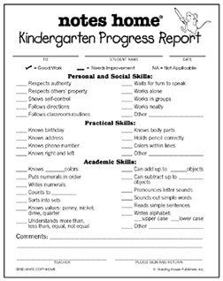 Amazon.com: Kindergarten Progress Report: Office Products
