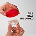 BlenderBottle ProStak Twist n' Lock Storage Jars Expansion with Pill Tray, Clear/Black (Pack of 3)