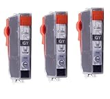 3 Pack - Toners & More Compatible Gray Inkjet Cartridge for CLI-226 CLI226, CLI-226GY Gray, Compatible with PIXMA MG6120, MG8120, MG8120B, MG6220, MG8220