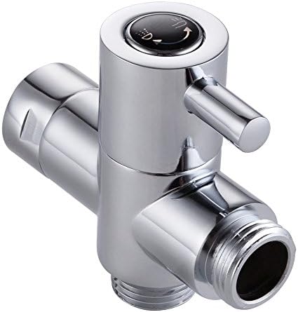 SOLID BRASS Shower Arm Diverter Valve Bathroom Universal Showering Component for Hand Shower Head Chrome D2012