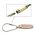 Rush Body Screw Lock Clip Large Brass Key Chain with Leather Holder