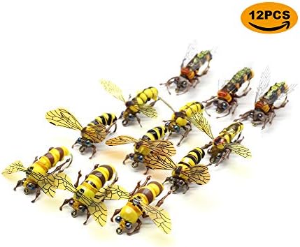 Fly Fishing Flies Collection Premium Realstic Trout Flies Dry Fly Assortment Flyfishing Flys Lures Kits…