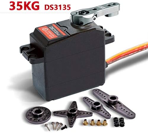 YOYOTOY 1X 35Kg High Torque Coreless Motor Servo Metal Gear Digital and Stainless Steel Gear Servo Arduino Servo for Robotic DIY,Rc Car Boy Must Haves 1 Year Old Girl Gifts Toddler Favourite