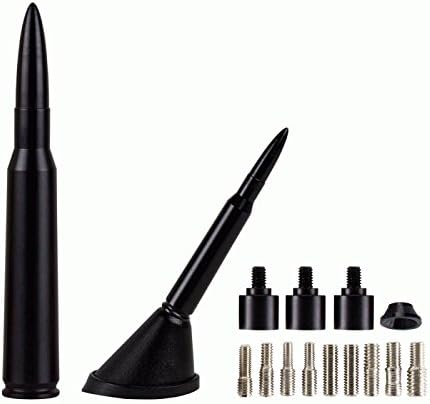 4.25" Billet Aluminum .30 Cal Replica Antenna Mast in Flat Black for Toyota Venza