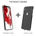 Luvvitt iPhone XR Case and Tempered Glass Screen Protector Set Crystal View Cover with Slim Hybrid TPU Gel Bumper and Hard Scratch Resistant Back for 6.1