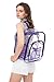 Bagail Clear Backpack Heavy Duty See Through Transparent Daypack Student School Bookbag(Purple)