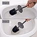 O-KIS Toilet Brush and Holder Modern Simple Elegant Practical Toilet Brush for Bathroom Toilet Storage - Charcoal Grey