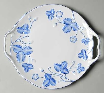 Amazon ミントン ヴィクトリアストロベリー ブルー 持ち手付きケーキ皿 並行輸入品 ミントン 食器 グラス カトラリー 通販