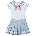 Littleforbig Cotton Romper Onesie Pajamas Bodysuit - Magical Onesie Skirt Set BluePink M