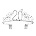 BABEYOND Crystal Birthday Tiara Crown Princess Birthday Crown Hair Accessories Happy 20th Birthday Crown Tiara for Women (20 Birth)