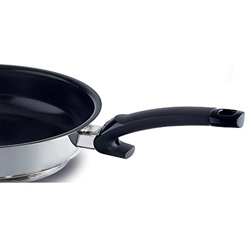 Fissler 138 103 24 100 Crispy Ceramic Comfort Frying pan, Small, Silver/Black - Thumbnail 3