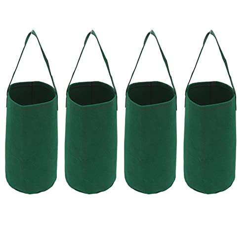 TOPINCN 4 Pack Upside Down Planter, Garden Hanging Tomato Strawberry Planting Grow Bags Upside Down Vegetable Planter Plant Growing Hanger Bag