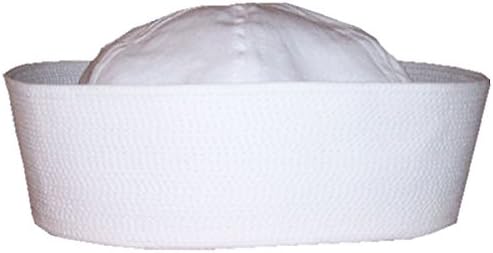 Adult Deluxe Quality White Sailor Hat (Medium / 58cm)