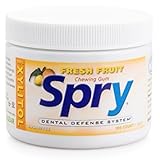 Xlear Spry Xylitol Gum, Fresh Fruit, 100 Count - Great Tasting Natural Chewing Gum That is Aspartame Free, Promotes Oral Health, and Fights Bad Breath (2 Pack)