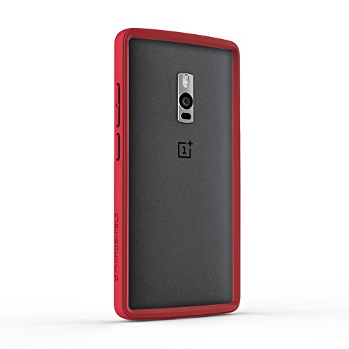 OnePlus 2 Case [Red] RhinoShield CrashGuard Bumper [11 Ft Drop Tested] NO BULK [EggDrop Technology] The Only Thin & Lightweight Yet Protective Bumper Case for OnePlus 2
