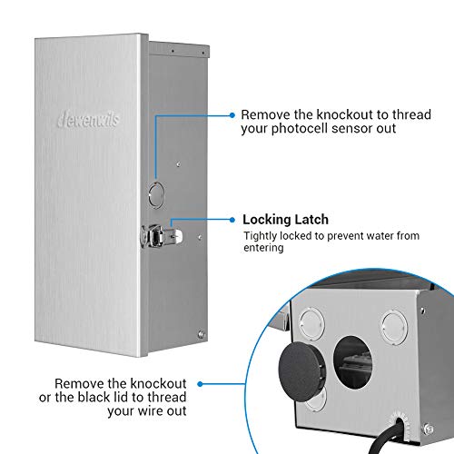 DEWENWILS 200W MultiTap Low Voltage Transformer, 120V AC to 12V/13V