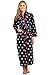 Del Rossa Womens Cotton Robe, Lightweight Printed Woven Bathrobe