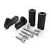 Krator MT219-055 Black Slider (Yamaha YZF R1 No Cut Frame 2009-2012) Frame Bobbins Crash Protectors Motorcycle Sportbike)