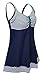 DANIFY Women's One Piece Swimdress Sailor Striped Bathing Suit Plus Size Swimwear