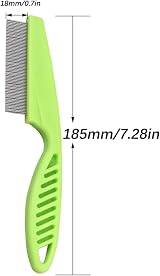 CCLKHY Hair Lice Comb Stainless Steel Fine Tooth Grooming Dandruff Removal view 2