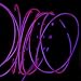 lychee EL Wire Neon Glowing Strobing Electroluminescent Light El Wire w/Battery Pack for Parties, Halloween Decoration (Purple, 9ft)