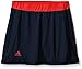 adidas Girls Court Skort, Collegiate Navy/Ray Red, Medium