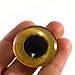 Yellow Owl Eye in 25mm 1 Inch for Taxidermy Sculptures or Jewelry Making Pendants Crafts Art Doll Wire Wrapping DIY Flatback Cabochon