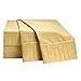 Clara Clark Premier 1800 Collection 100-Percent Microfiber Bamboo Embossed Bed Sheet Set, Queen Size, Camel Gold