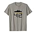 Pittsburgh Skyline 412 Design Men Women T-Shirt
